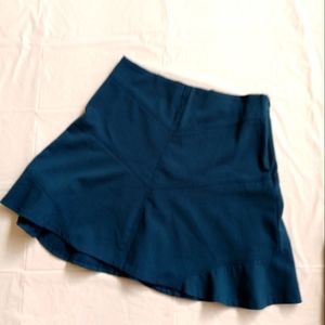 Loft Teal Mini Flared style Skirt